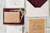 16 burgundy velvet, mint and neutrals for a festive winter wedding