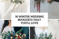 30 winter wedidng bouquets that you’ll love cover