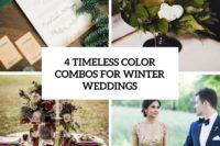 4 timeless color combos for winter weddings cover
