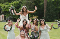 02 The bride allowed her bridesmaids to wear whatever they wanted, and each girl showed off her personal style