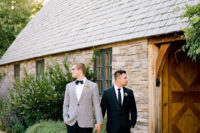 04 The second groom was wearing a classic black tux with a tie