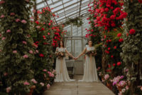 botanical wedding shoot