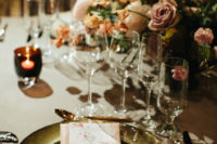 10 The setting was luxe and chic, with gorgeous chargers and candles