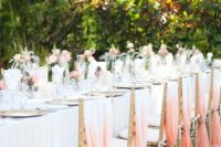 tropical wedding tables decor