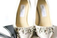 16 glam embellished wedding shoes are right what a winter glam bride needs