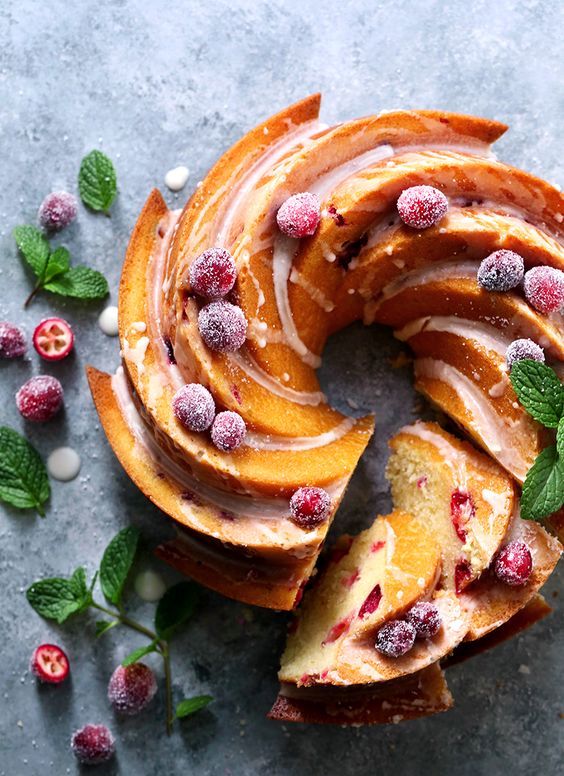 cranberry orange bundt cake is a great addition to a traditional one, it will give the guests a choice