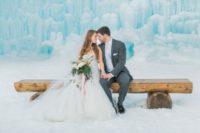 23 go to an ice castle or ice cave for the ceremony to get a gorgeous frozen space