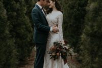 24 a moody Christmas tree farm wedding – you can give your wedding a trendy moody flvaor