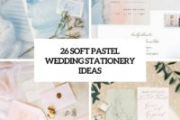 26 soft pastel wedding stationery ideas cover