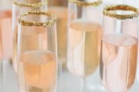 new year’s champagne for a wedding