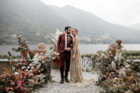 01 This wedding shoot took place at Lake Como and had moody vibes