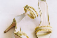 03 Mustard fringe wedding shoes with ankle straps