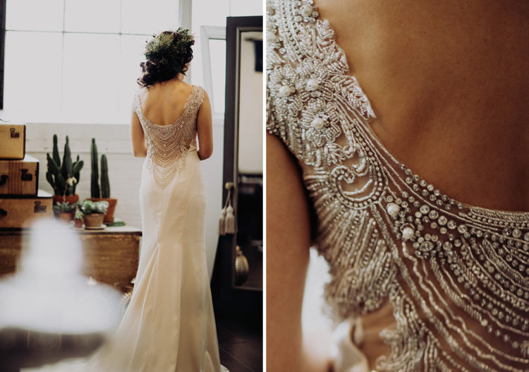 Pretty back detailing is a gorgeous idea for any art deco bride