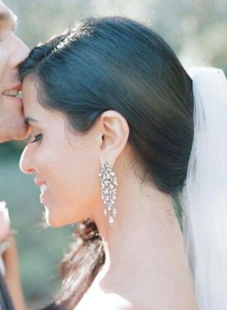 chic chandelier bridal earrings are all you need to look gorgeous