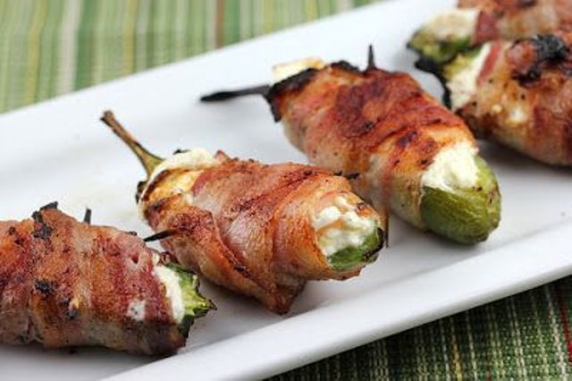 bacon-wrapped jalapeno thingies are great for those who love spicy food