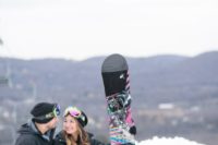 08 if you two love snowboarding, why not go training there and shoot your engagement