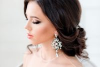 10 gorgeous snowflake statement earrings for a winter or Christmas bride