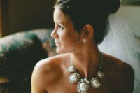 17 a fabulous rhinestone and wwhite gem necklace for s trapless neckline wedding dress