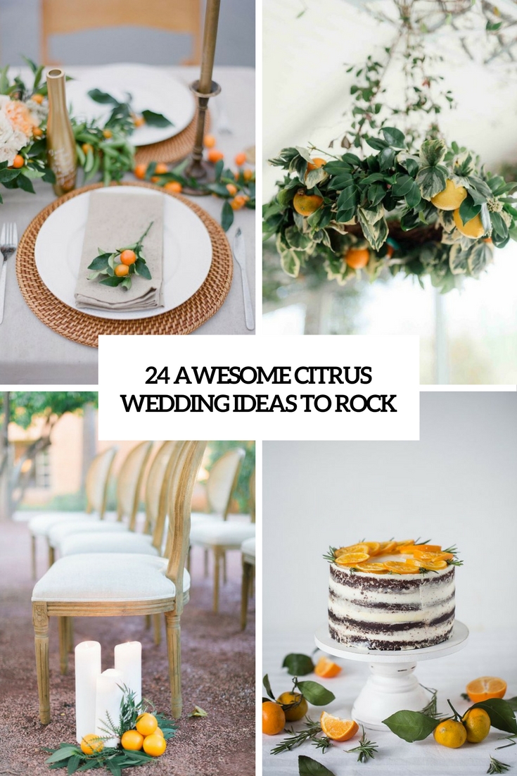 awesome citrus wedding ideas to rock cover