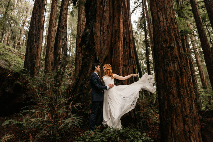 Small Forest Wedding With Only 10 Guests