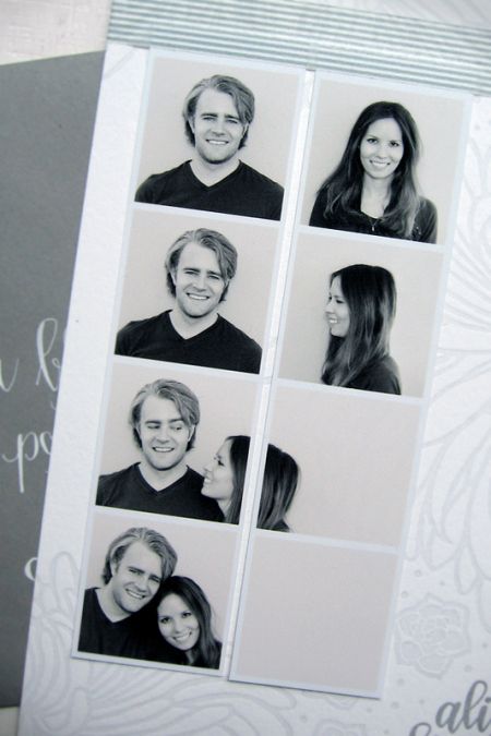 a photostrip and letterpress save the date is an easy, fun and creative idea to try