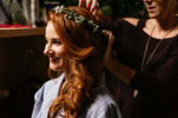 neat floral crown for an awesome hairstyle