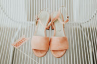 04 The wedding shoes were cute and comfy peachy pink ones