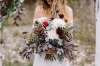 fall or winter style wedding bouquet
