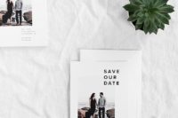 gorgeous minimalist save the date