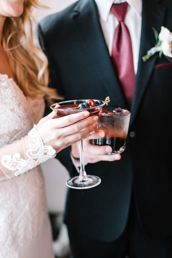 Some fancy berry cocktails are welcome for celebrating