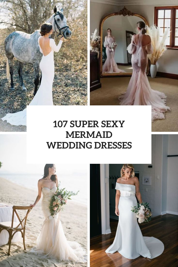 super sexy mermaid wedding dresses cover
