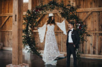 01 This wedding shoot was styled with rich hues and boho detailing