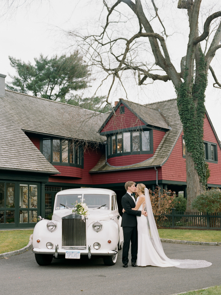 This winter wonderland wedding was inspired by Ralph Lauren's iconic style and was perfectly elegant
