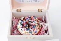 06 a little box with a sprinkle donut inside is all you need to pop up a question