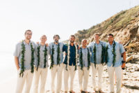07 The groomsmen were wearing aqua blue shirts and white pants