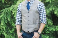 rustic groom attire for a country wedding
