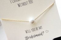 11 stylish question popping with a pearl necklace to wear on the big day