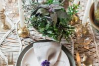 14 cute amethyst napkin rings will accentuate any place setting