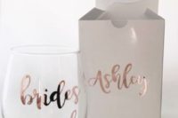 15 give your bridesmaid a customized wine tumbler to pop up the question