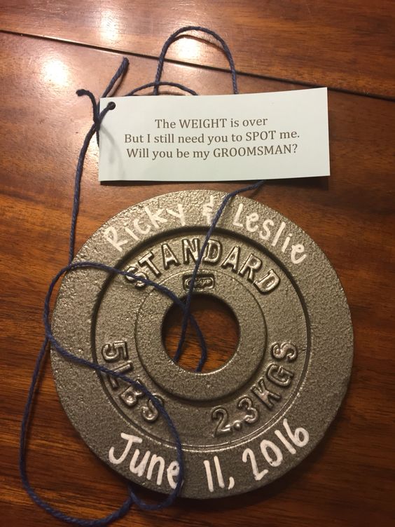 a creative way to ask your friends to be your groomsmen