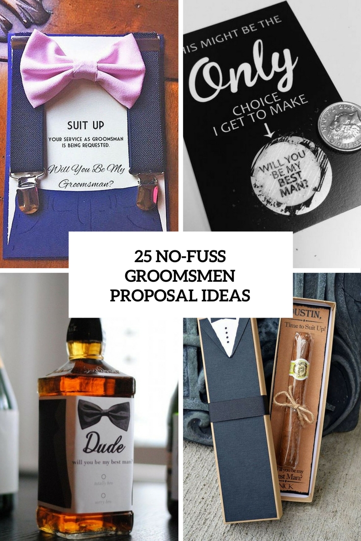 25 No-Fuss Groomsmen Proposal Ideas