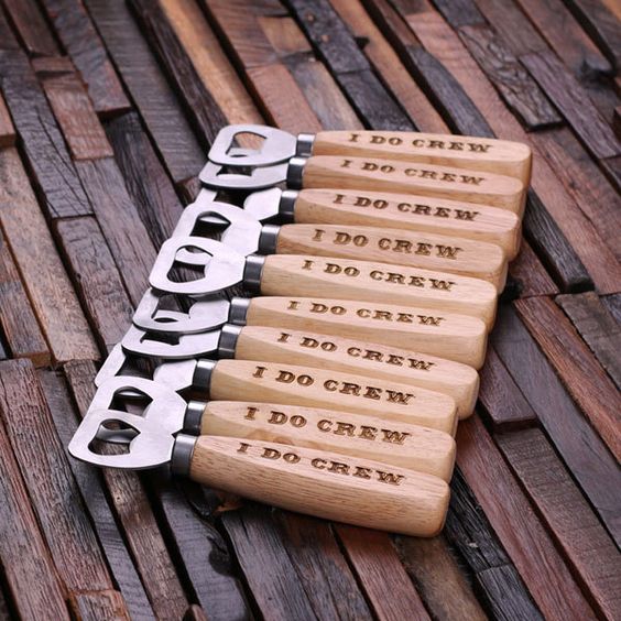 personalized beer bottle openers for your guys if they love this drink