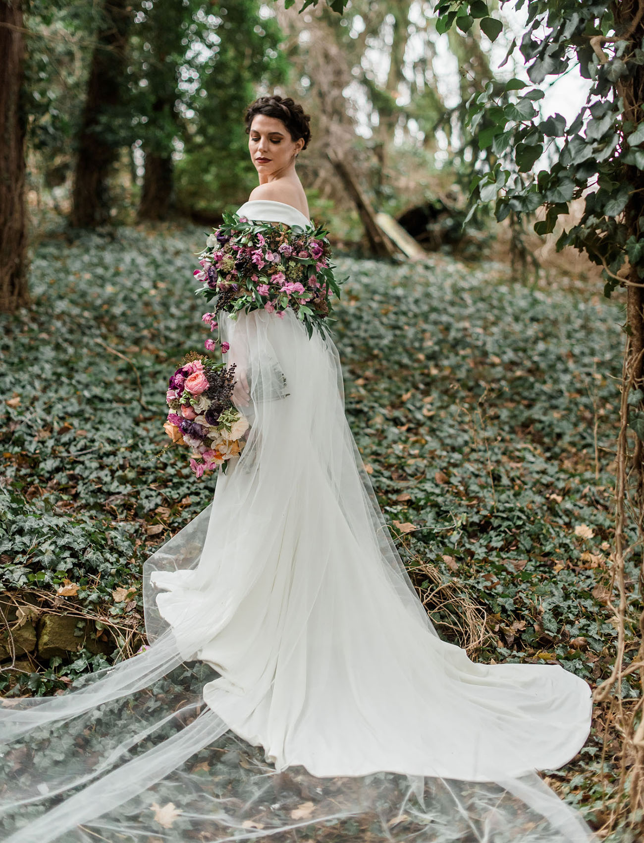 This wedding was inspired by Shakespeare and featured lush blooms and old world romance