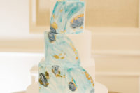 geode inspired wedding cake