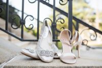 03 The girls were wearing embellished flats and heeled sandals for the wedding