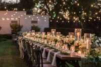 garden wedding lights