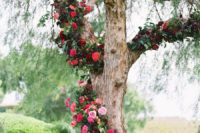 wedding altar with florals