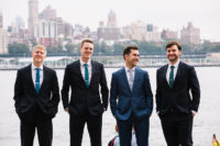 07 The groomsmen were wearing black suits and jewel blue and green ties