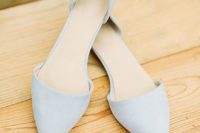 07 pointed powder blue flats for a something blue touch at the wedding