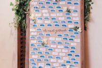 watercolor wedding seating chart